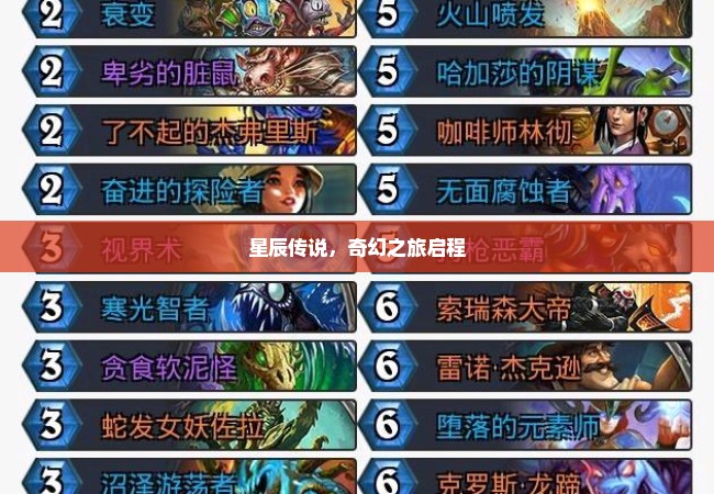 星辰传说，奇幻之旅启程