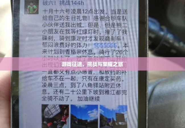 游戏征途，挑战与荣耀之旅