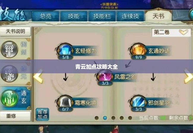 青云加点攻略大全